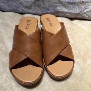 Kork-Ease Women's Brown Leather Mules